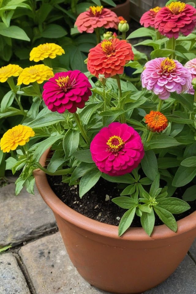 Zinnia Extra Dwarf 'Thumbelina Mix' Plant Seeds – Tiny Blooms, Big Color!